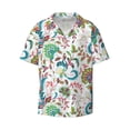 thumbnail image 1 of Wukai Fairy Flower Men's Casual Short-Sleeve Button Down Shirt - Lightweight Summer Dress Shirt for Daily Wear-, 1 of 7