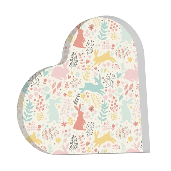 Wukai Fall Rabbit Print Elegant Acrylic Gift Decorations Perfect for Weddings, Birthdays, Anniversaries, and Home Decor