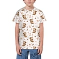thumbnail image 1 of Wukai Fall Squirrel Youth Unisex Short Sleeve T-Shirt for Boys, Girls, Teens, and Kids-Medium, 1 of 7