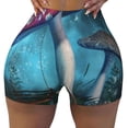 thumbnail image 1 of Wukai Fantasy Mushrooms Print Pack Biker Shorts for Women Yoga Workout Gym Running Scrunch Active Shorts-X-Large, 1 of 8