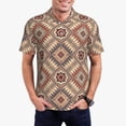 thumbnail image 1 of Wukai Fashion Tatreez (3) Men’s Polo Shirts Sleeve,Camisas Polo Para Hombre,True Classic Tees Men-X-Large, 1 of 6
