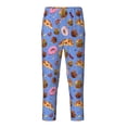 thumbnail image 1 of Wukai Fastfoods Print Teenagers' Pajama Pant Sleep Pajama Lounge Pant PJ Bottoms with Pockets and Button Fly(Available in Big & Tall)-Medium, 1 of 6