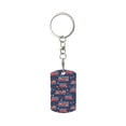 thumbnail image 1 of Wukai Fire Truck 1 Print Rectangular Metal Keychain: Sleek and Durable Key Ring for Securely Holding Keys Perfect for Everyday Use, 1 of 5
