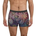 thumbnail image 1 of Wukai Fireworks2 Print Men’s Underwear Breathable Boxer Brief for Men,&nbsp;Moisture Wicking & Breathable-Large, 1 of 5
