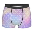 thumbnail image 1 of Wukai Fish Scale1 Print Men’s Underwear Breathable Boxer Briefs,&nbsp;Moisture Wicking & Breathable-Small, 1 of 7