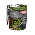 thumbnail image 1 of Wukai Fishing Gnome Print Car Trash Can - Easy to Clean Hanging Garbage Bin - Removable Liner - Leak-Car Garbage Can - Waterproof Trash Can for Car and SUV, 1 of 7