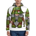 thumbnail image 1 of Wukai Fishing Gnome Print Men Hoodies Fleece Sweatshirts Long Sleeve Sweaters Pullover Fall Outfits Winter Clothes-XX-Large, 1 of 7