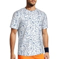 thumbnail image 1 of Wukai Fitness Guru Print Men's Short-Sleeved Mesh T-Shirt,Quick-Dry Short Sleeve Workout T-Shirt-6X-Large, 1 of 8