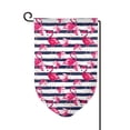 thumbnail image 1 of Wukai Flamingos Print Garden Flag 12.5x18 Inch Double Sided Sun-resistant Rain-resistant, Wrinkle-resistant Colorfast(Only Flag), 1 of 7