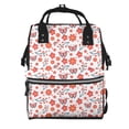 thumbnail image 1 of Wukai Floral butterfly Mummy Backpac,&nbsp;Diaper Bag Purse Breast Pump Bag Purse Diaper Bag for swim,gym,workout,large capacity backpack, 1 of 6