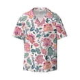 thumbnail image 1 of Wukai Flower Leaves Men's Casual Short-Sleeve Button Down Shirt - Lightweight Summer Dress Shirt for Daily Wear-XX-Large, 1 of 7