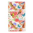 thumbnail image 1 of Wukai Flowers And Birds Watercolor Lightweight, Quick-Drying Microfiber Towels - Soft and Absorbent for Fitness, Sports, Yoga, Travel, Gym - 2 Pack, Dark Grey, 1 of 8