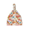 thumbnail image 1 of Wukai Flowers And Birds Watercolor Newborn Knotted Baby Beanie Hat for Boy Girl Baby Cute Cap Infant Beanies,0-6 months, 1 of 6