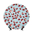 thumbnail image 1 of Wukai Flowers and Lady Bugs Print Decorative Plate for Display,Bone China Decorative Plate, Ceramic Dinner Plate with Stand, Vertical Ceramic Plate-8in, 1 of 6