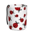 thumbnail image 1 of Wukai Fly Flying Ladybug Print Car Trash Can - Easy to Clean Hanging Garbage Bin - Removable Liner - Leak-Car Garbage Can - Waterproof Trash Can for Car and SUV, 1 of 7