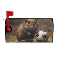 thumbnail image 1 of Wukai Football Loving Hamster Mailbox Covers for Garden Outdoor Decor,Waterproof Post Box Cover 21x18 in& 25.5x21 in-25.5x21 in, 1 of 8