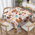 thumbnail image 1 of Wukai Forest Squirrel Nuts Waterproof Tablecloth for Kitchen Dining, Fits Square Tables for 2-4 Seats -60"x60", 1 of 7