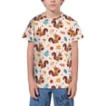 thumbnail image 1 of Wukai Forest Squirrel Nuts Youth Unisex Short Sleeve T-Shirt for Boys, Girls, Teens, and Kids-Medium, 1 of 7