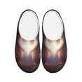 thumbnail image 1 of Wukai Fox Couple Print Women's Indoor Bedroom Slipper Slip On Shoes, Unisex House Shoes with Anti-Skid Sole for Men, Gift for Women Men-8, 1 of 7