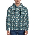 thumbnail image 1 of Wukai France and Paris Print Men Hoodies Fleece Sweatshirts Long Sleeve Sweaters Pullover Fall Outfits Winter Clothes-3X-Large, 1 of 7