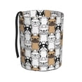thumbnail image 1 of Wukai French Bulldog 2 Print Car Trash Can - Easy to Clean Hanging Garbage Bin - Removable Liner - Leak-Car Garbage Can - Waterproof Trash Can for Car and SUV, 1 of 7