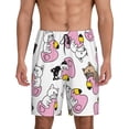 thumbnail image 1 of Wukai French Bulldog Duck Men’s Short Pajama Pants With Pockets Soft Sleep Pj Shorts for Men-4X-Large, 1 of 6