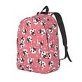 thumbnail image 1 of Wukai French Bulldog Face Durable Canvas Laptop Backpack,Adjustable Shoulder Straps,Water-Resistant,Large Capacity,Stylish Design, Fits 15-17in Laptops,Unisex for School,Office,Travel-Small, 1 of 5