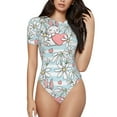 thumbnail image 1 of Naloa Cute Rabbit And Heart Women's Short-Sleeved Onesie, One-Piece Swimsuit for Parties, dates, clubs - Large, 1 of 9