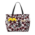thumbnail image 1 of Wukai French Bulldog1 Print Zipper Bag,large Beach Tote Bag,Waterproof Sandproof Bag,Grocery and Picnic Tote Travel Bag, 1 of 5