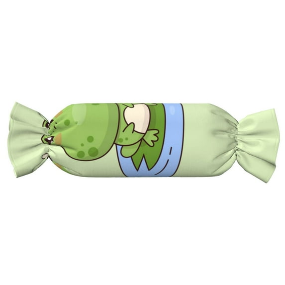 Wukai Frog Amanita Mushroom Print Candy Pillow Cylindrical Pillows Sofa Pillow Neck Hand Support Pillows Including Insert Lumbar Pillows