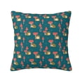 thumbnail image 1 of Wukai Frog and Mushrooms Premium Polyester Fleece Pillow Covers with Hidden Zipper Closure,Luxuriously Soft and Durable-26"x26", 1 of 7