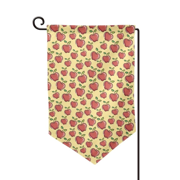 Wukai Fruit Print Garden Flag 12.5x18 Inch Double Sided Sun-resistant Rain-resistant, Wrinkle-resistant Colorfast(Only Flag)