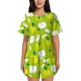 thumbnail image 1 of "Wukai Fruit Women's Pajama Set - Short-Sleeve Top and Shorts with Elastic Waistband and Pockets for Loungewear, Yoga, and Casual Wear-X-Large, 1 of 8