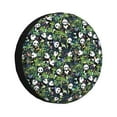thumbnail image 1 of Wukai Fun Panda Playing With Bamboo Leaves Print Spare Tire Cover for RV Trailer,Waterproof PVC Faux Leather Wheel Cover Fit for Truck,Trailer,RV,SUV,Camper and Most Vehicle-15 inch, 1 of 6