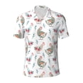thumbnail image 1 of Wukai Funny Chicken Men’s Polo Shirts,Quick-Dry Athletic Shirt,Classic Fit Shirts-X-Large, 1 of 8