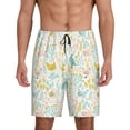 thumbnail image 1 of Wukai Funny Chicken Men’s Short Pajama Pants With Pockets Soft Sleep Pj Shorts for Men-4X-Large, 1 of 6