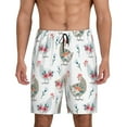 thumbnail image 1 of Wukai Funny Chicken Men’s Short Pajama Pants With Pockets Soft Sleep Pj Shorts for Men-X-Large, 1 of 6