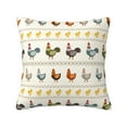thumbnail image 1 of Wukai Funny Chicken Premium Polyester Fleece Pillow Covers with Hidden Zipper Closure,Luxuriously Soft and Durable-18"x18", 1 of 7
