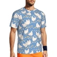 thumbnail image 1 of Wukai Funny Chicken Print Men's Short-Sleeved Mesh T-Shirt,Quick-Dry Short Sleeve Workout T-Shirt-3X-Large, 1 of 8