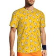 thumbnail image 1 of Wukai Funny Chicken Print Men's Short-Sleeved Mesh T-Shirt,Quick-Dry Short Sleeve Workout T-Shirt-Small, 1 of 8