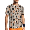 thumbnail image 1 of Wukai Funny Chicken Print Men's Short-Sleeved Mesh T-Shirt,Quick-Dry Short Sleeve Workout T-Shirt-X-Small, 1 of 8