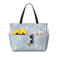 thumbnail image 1 of Wukai Funny Chicken Print Zipper Bag,large Beach Tote Bag,Waterproof Sandproof Bag,Grocery and Picnic Tote Travel Bag, 1 of 5