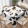 thumbnail image 1 of Wukai Funny Chicken Waterproof Tablecloth for Kitchen Dining, Fits Square Tables for 2-4 Seats -60"x60", 1 of 7