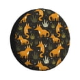 thumbnail image 1 of Wukai Funny Fox by the Field Print Spare Tire Cover for RV Trailer,Waterproof PVC Faux Leather Wheel Cover Fit for Truck,Trailer,RV,SUV,Camper and Most Vehicle-16 inch, 1 of 6