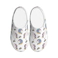 thumbnail image 1 of Wukai Funny Kawaii Unicorns Dancing Print Women's Indoor Bedroom Slipper Slip On Shoes, Unisex House Shoes with Anti-Skid Sole for Men, Gift for Women Men-35/36, 1 of 7