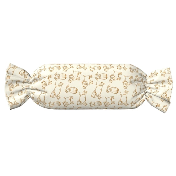 Wukai Funny Pigs Print Candy Pillow Cylindrical Pillows Sofa Pillow Neck Hand Support Pillows Including Insert Lumbar Pillows