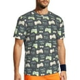 thumbnail image 1 of Wukai Gamers Print Men's Short-Sleeved Mesh T-Shirt,Quick-Dry Short Sleeve Workout T-Shirt-6X-Large, 1 of 8