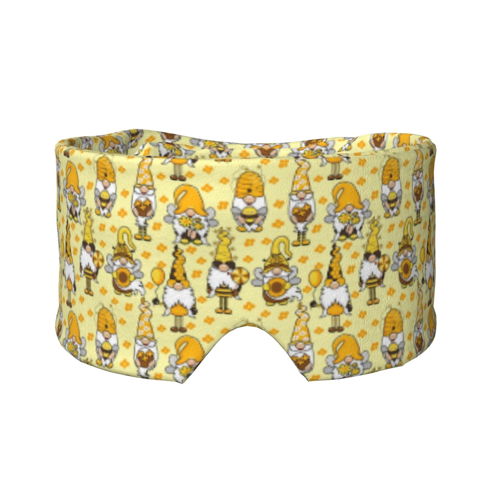 Wukai Garden Honeybee Gnomes Print Sleep Mask - Eye Mask for Sleeping ...