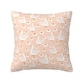thumbnail image 1 of Wukai Geese and Flower Premium Polyester Fleece Pillow Covers with Hidden Zipper Closure,Luxuriously Soft and Durable-16"x16", 1 of 7