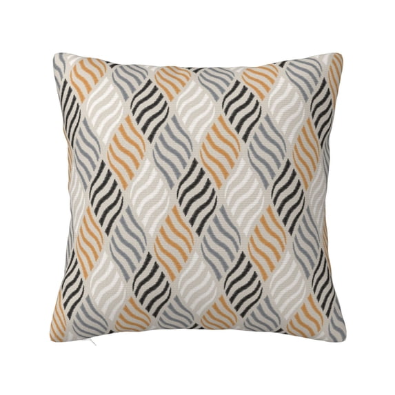 Wukai Geometric Premium Polyester Fleece Pillow Covers with Hidden Zipper Closure,Luxuriously Soft and Durable-26"x26"